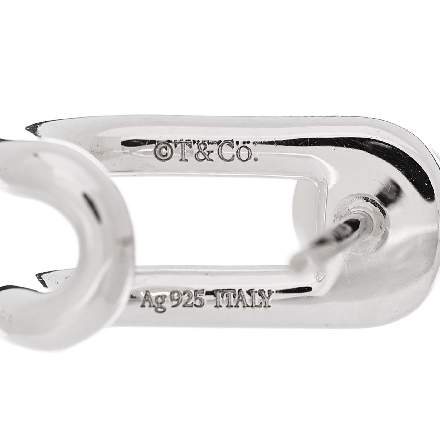 Tiffany Sterling Silver Pearl HardWear Double Hinged Earrings 6 of 6