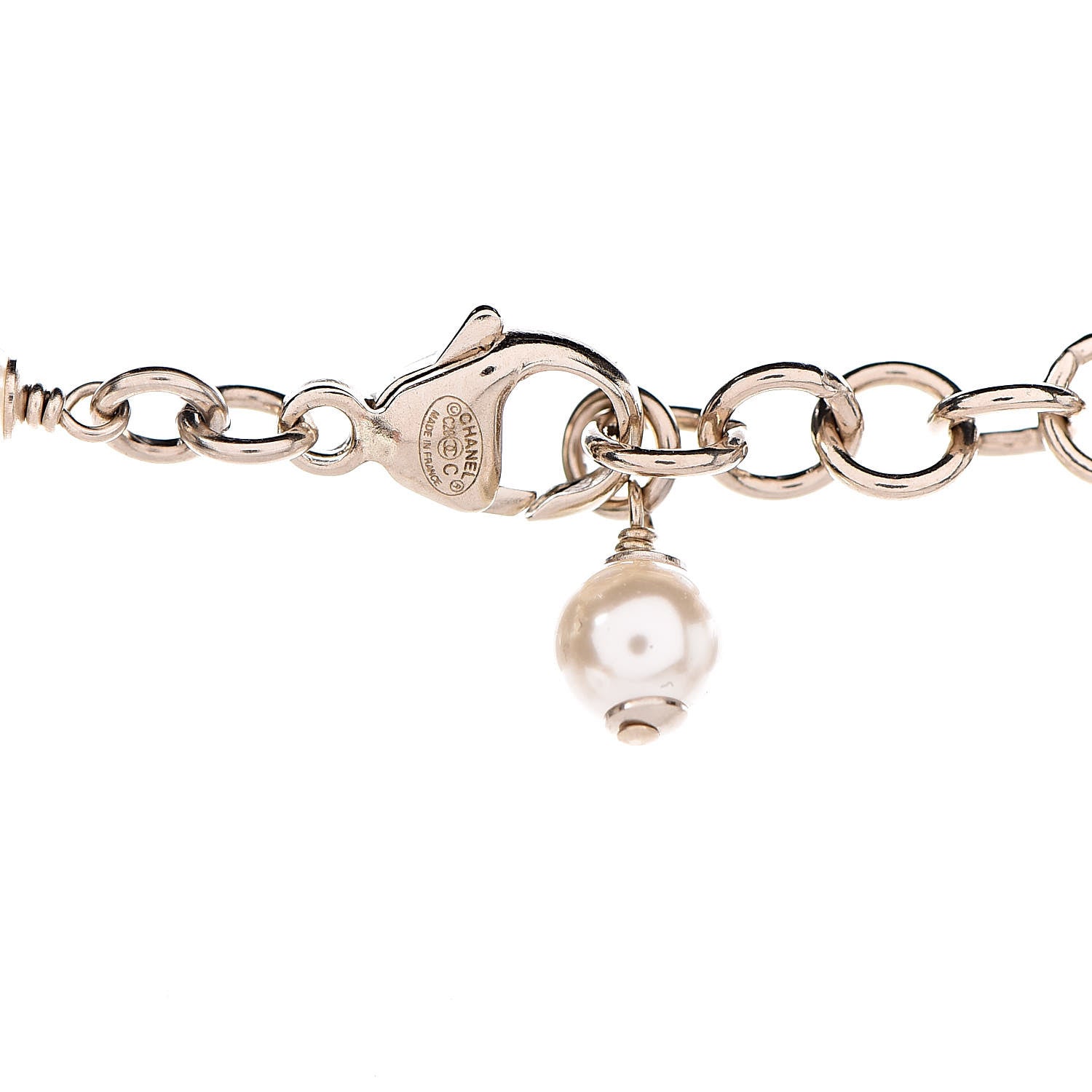 Chanel Pearl Crystal Camellia Express Multistrand Necklace Gold 4 of 7