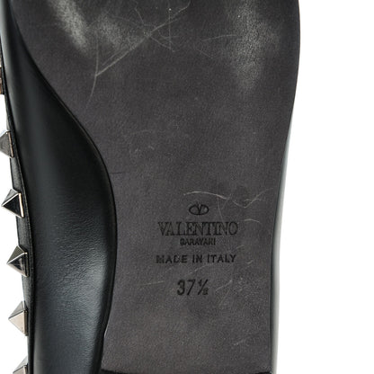 Valentino Garavani Nappa Rockstud Ballerina Flats 37.5 Black 7 of 8