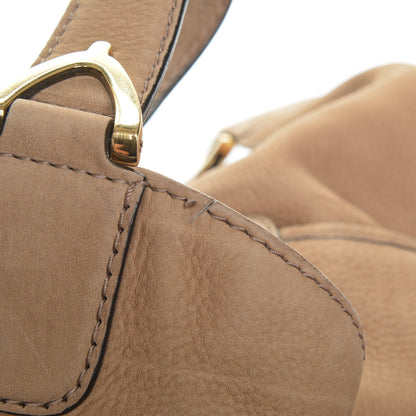Gucci Nubuck Large Soft Stirrup Shoulder Bag Light Brown 8 of 8
