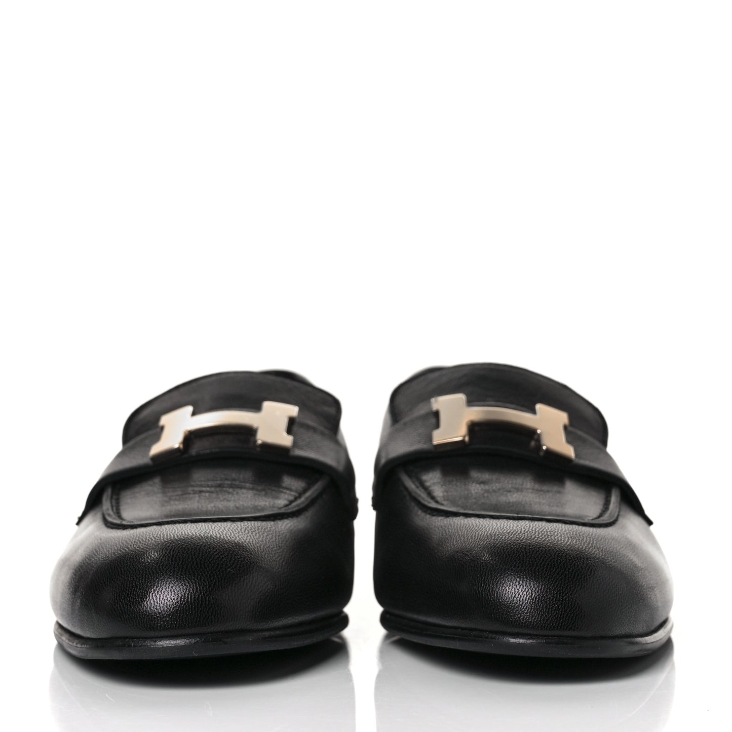 Goatskin Womens Paris Loafers 36 Black