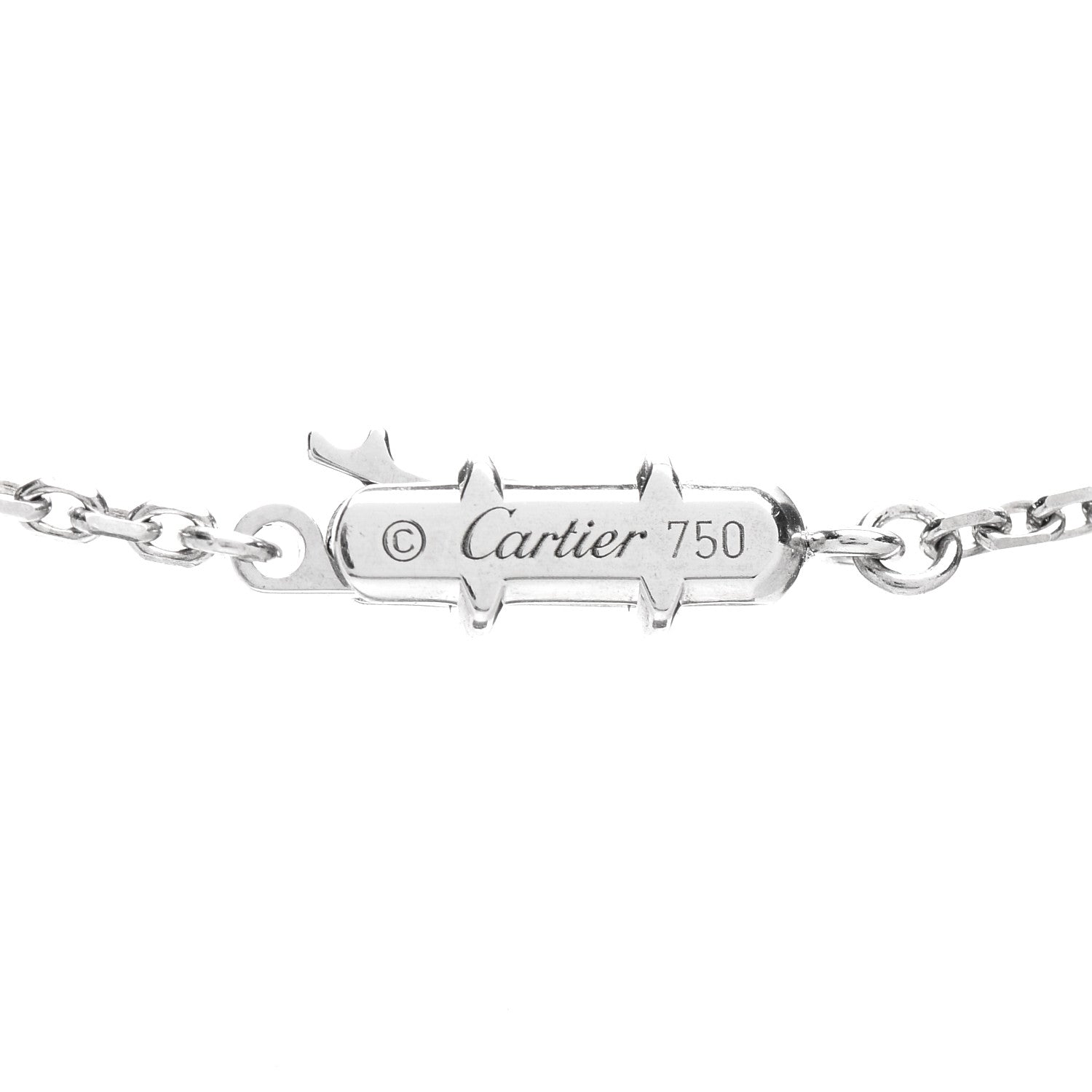 Cartier 18K White Gold Medium Hearts and Symbols Necklace 4 of 4