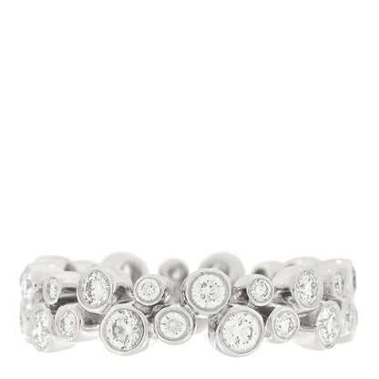 Tiffany Platinum Diamond Bubble Band Ring 51 5.75 1 of 5