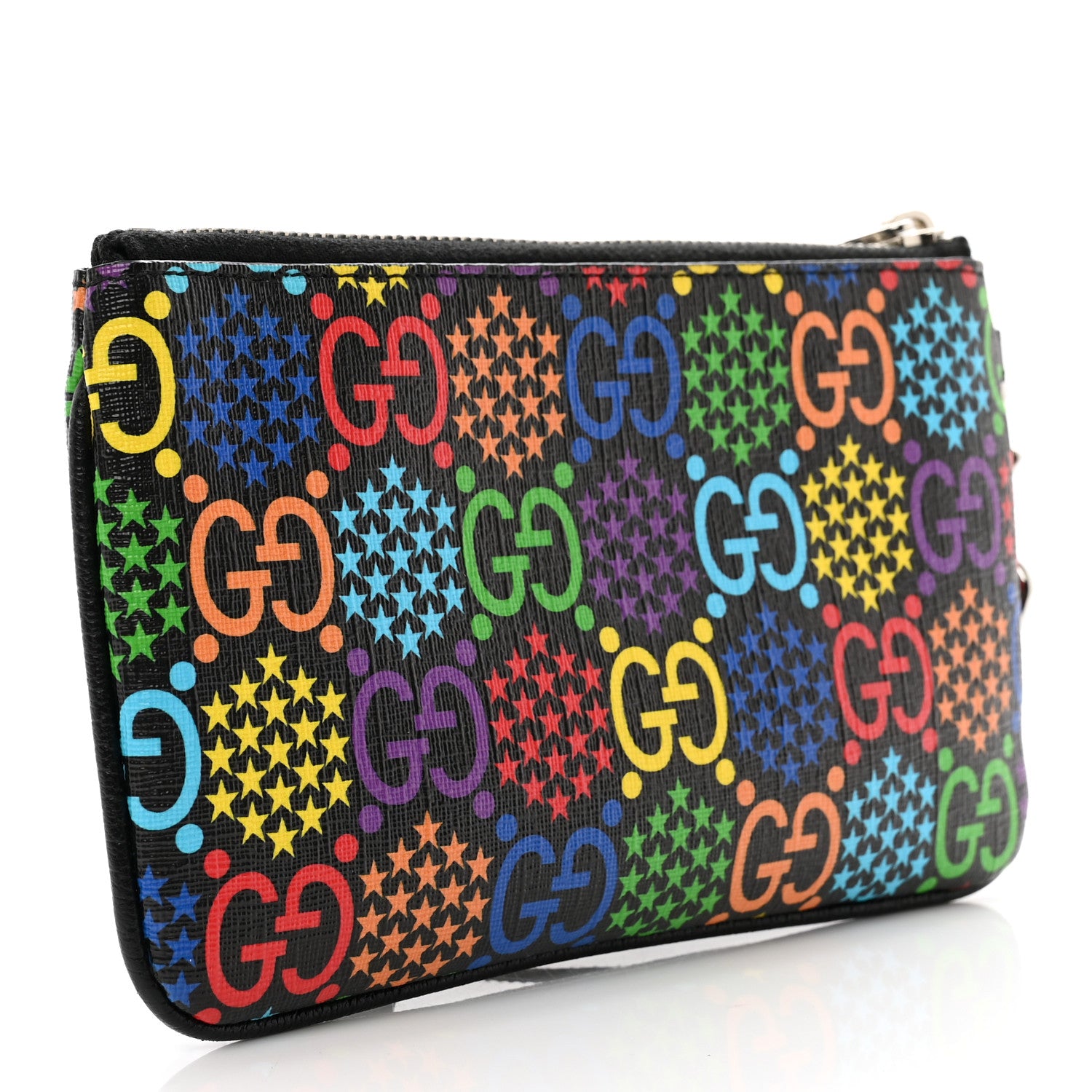 Gucci GG Supreme Monogram Psychedelic iPhone Pouch Black 4 of 7