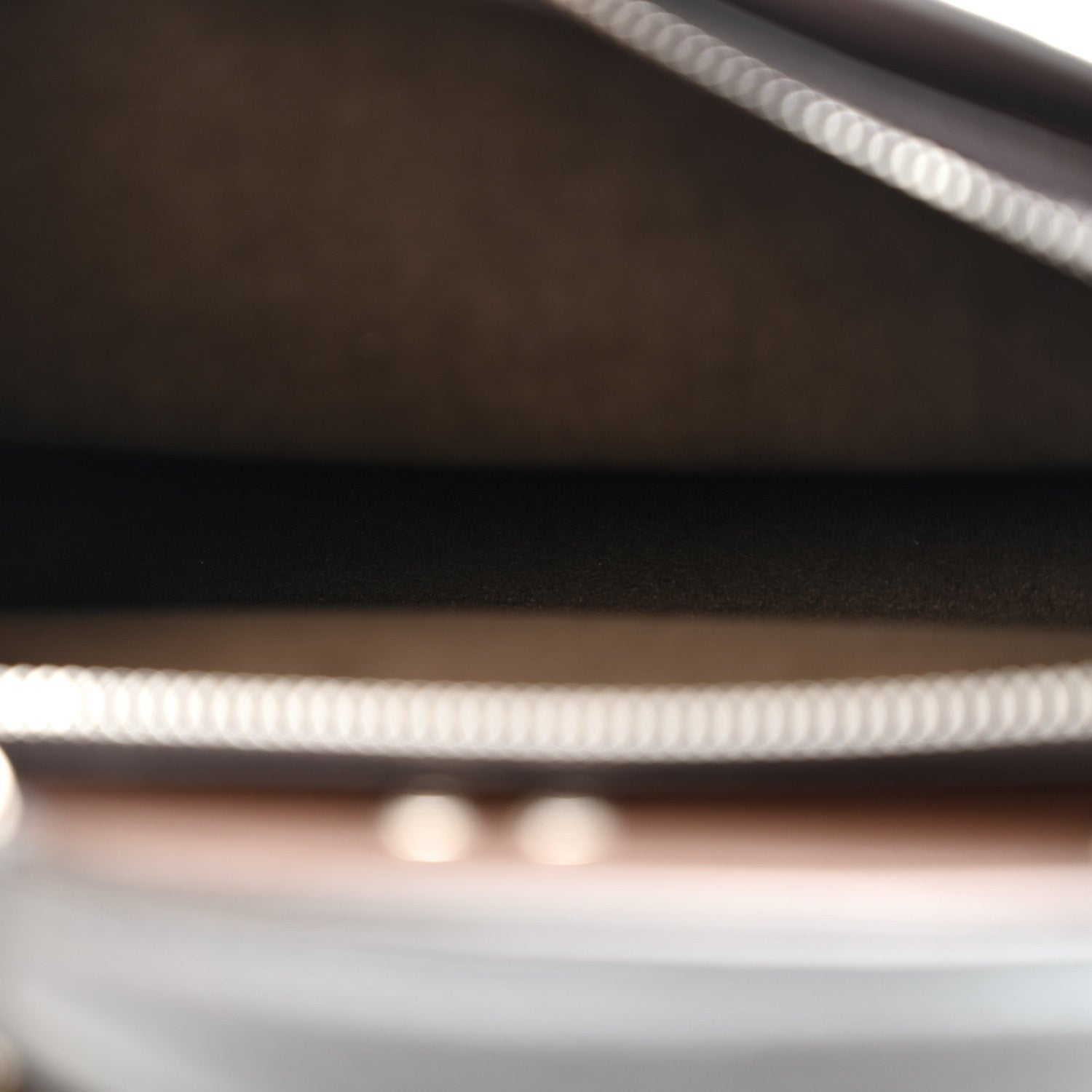 Fendi Cuoio Romano Vitello Cover Glazed Fabric Bi-Color FF 1974 Mini Peekaboo I SEE U Satchel Gray 4 of 10