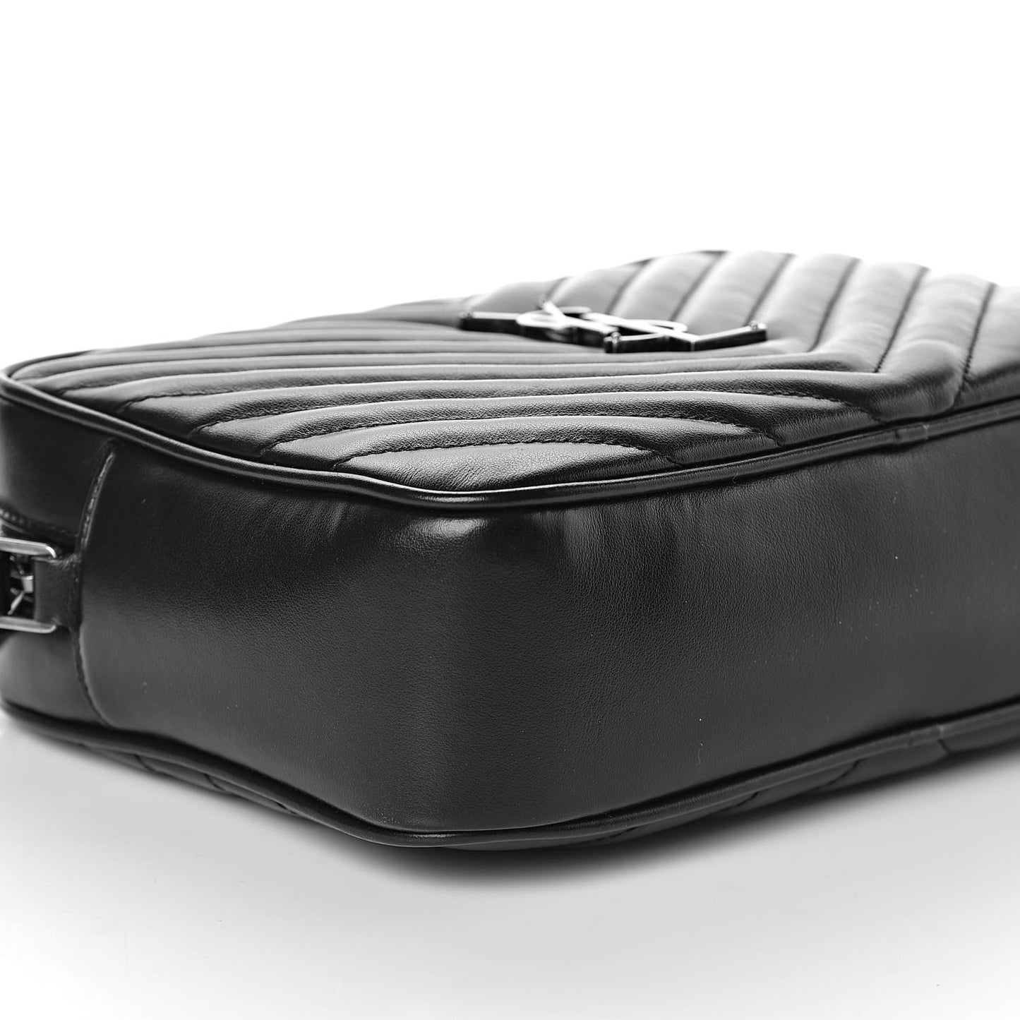 Calfskin Matelasse Monogram Lou Camera Bag Black