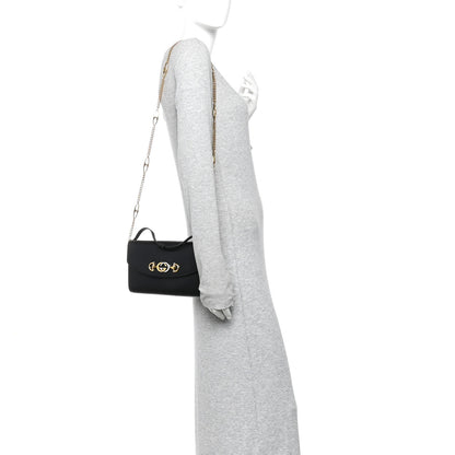 Gucci Smooth Calfskin Small Zumi Top Handle Shoulder Bag Black 2 of 10