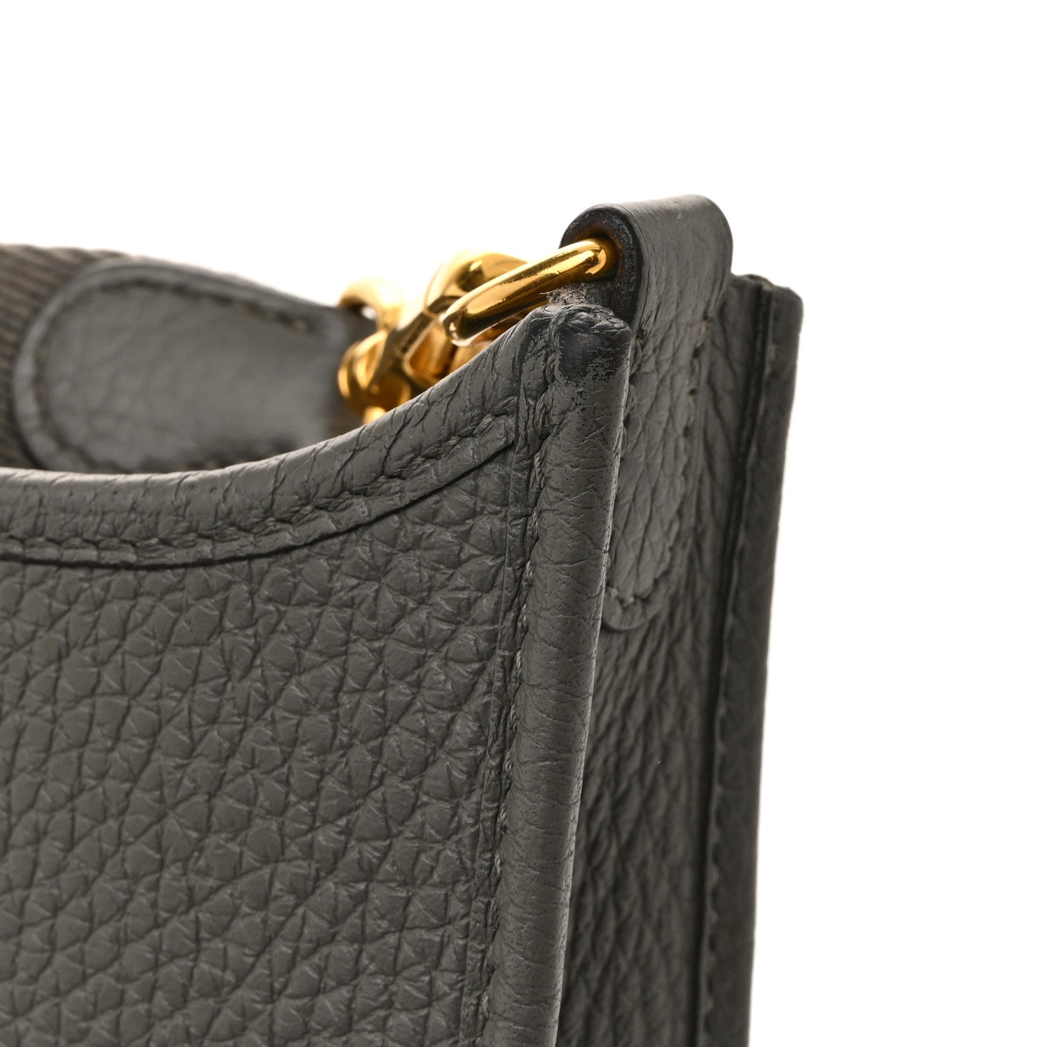 Hermes Taurillon Clemence Evelyne TPM Gris Meyer 15 of 17