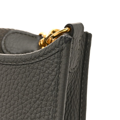 Hermes Taurillon Clemence Evelyne TPM Gris Meyer 15 of 17