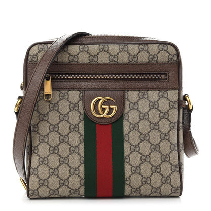 Gucci GG Supreme Monogram Web Small Ophidia Messenger Bag Brown 1 of 10