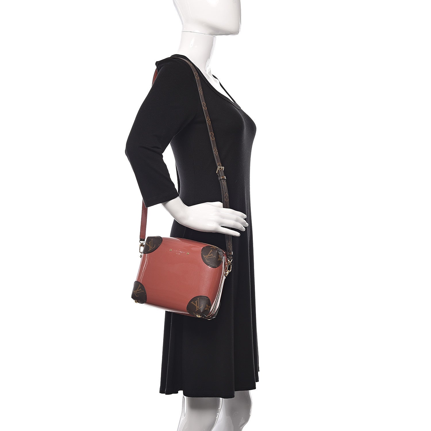 Louis Vuitton Patent Miroir Venice Vieux Rose 2 of 17