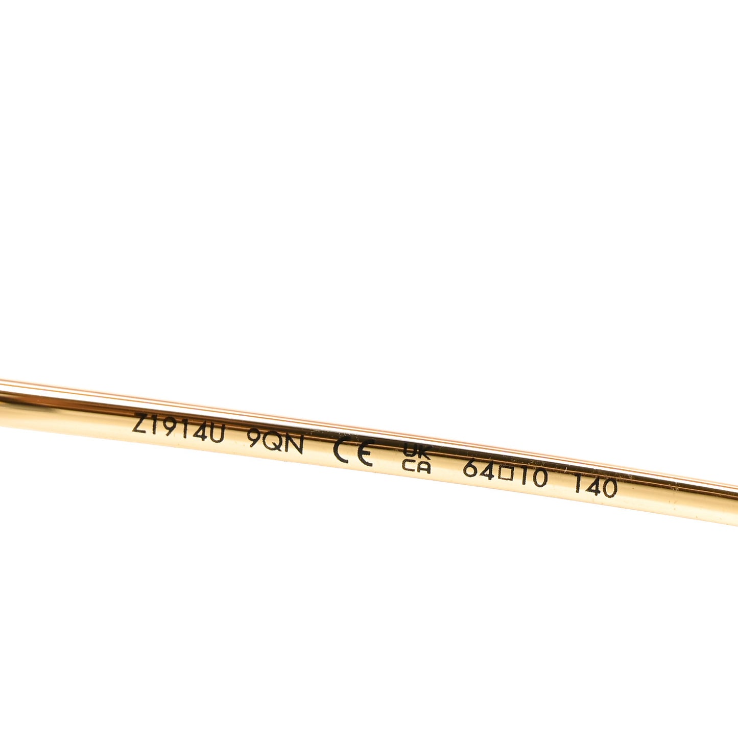 Metal Monogram LV Pilot Light Sunglasses Z1914U Gold Dark Gun