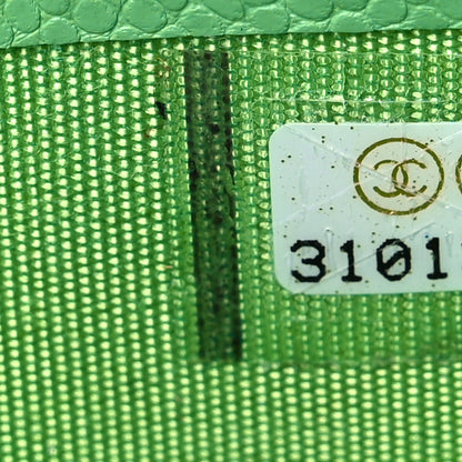 Chanel Caviar Quilted Card Holder Green 11 of 14