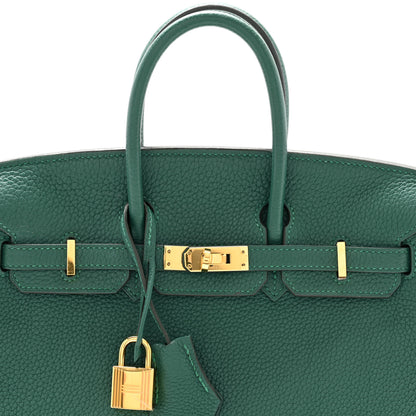Hermes Togo Birkin 25 Malachite 8 of 13