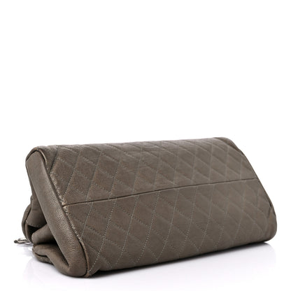 Chanel Metallic Caviar Quilted Medium Just Mademoiselle Beige 4 of 12