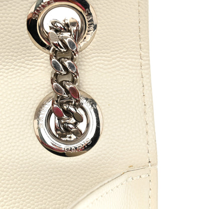 Saint Laurent Grain De Poudre Large Tri-Quilt Monogram Satchel Porcellana 11 of 11