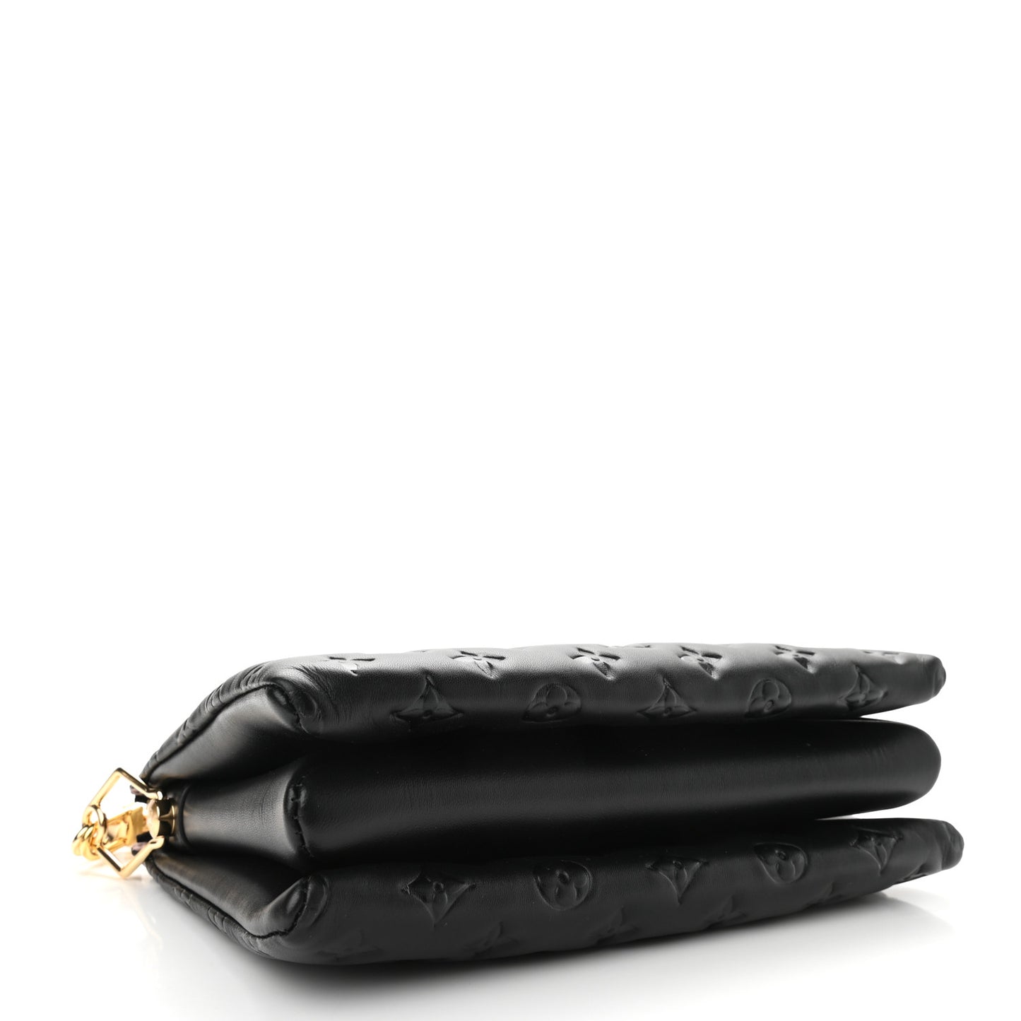 Lambskin Embossed Monogram Coussin PM Black