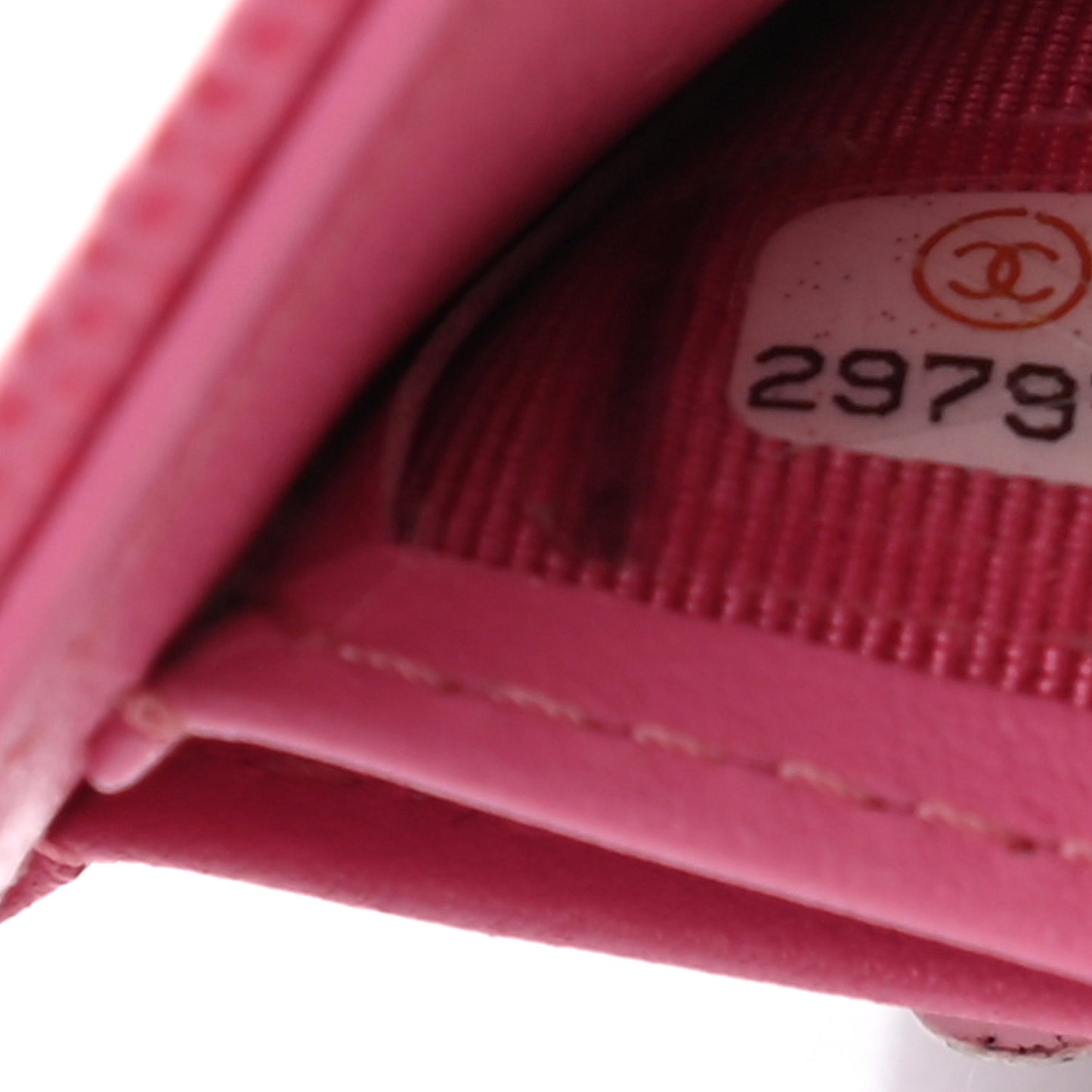 Caviar Quilted Compact Flap Wallet Pink