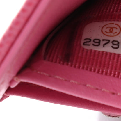 Chanel Caviar Quilted Compact Flap Wallet Pink 7 of 11