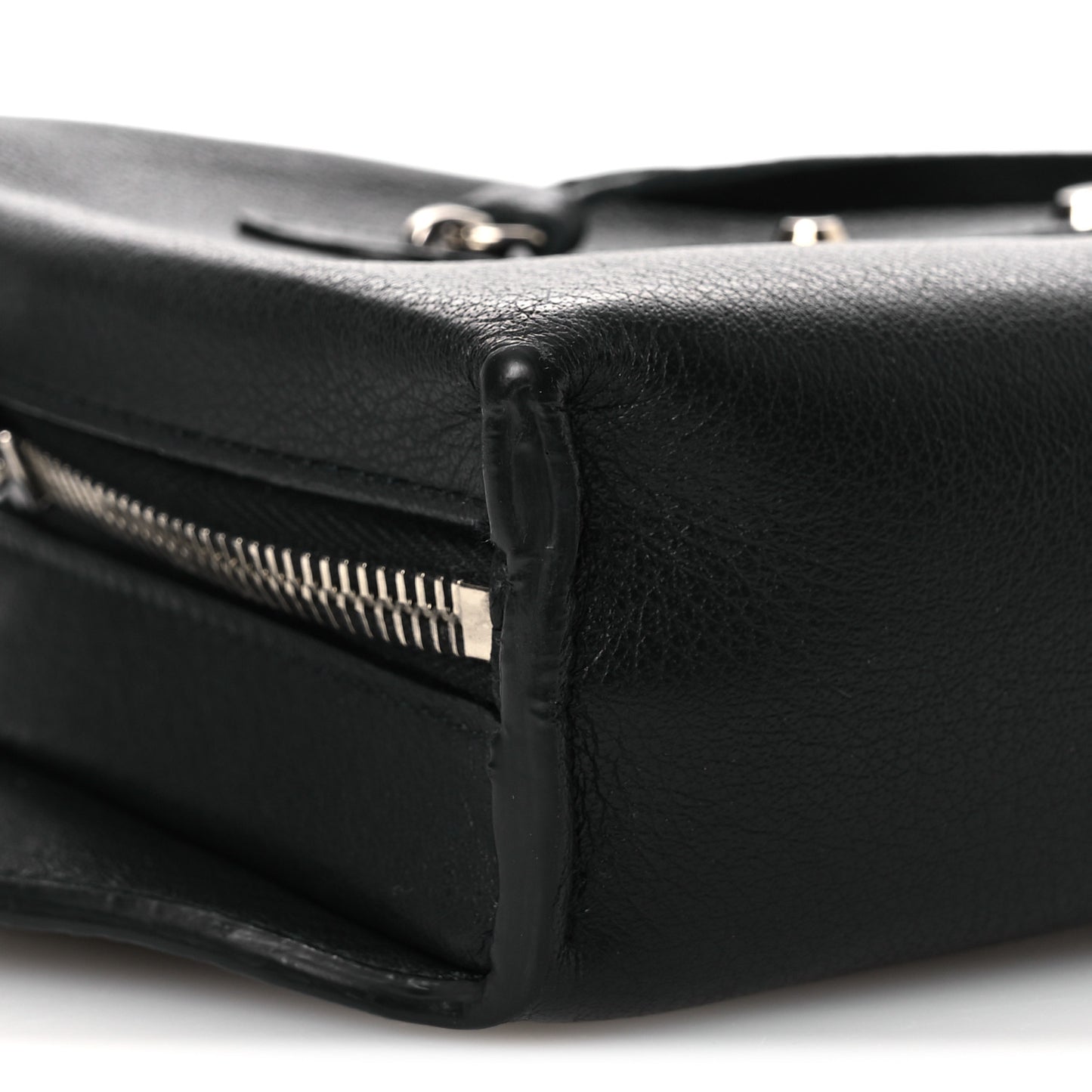 Calfskin Papier Belt Bag Black