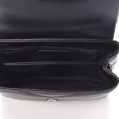 Saint Laurent Calfskin Y Quilted Monogram Toy Loulou Crossbody Bag Black 5 of 10