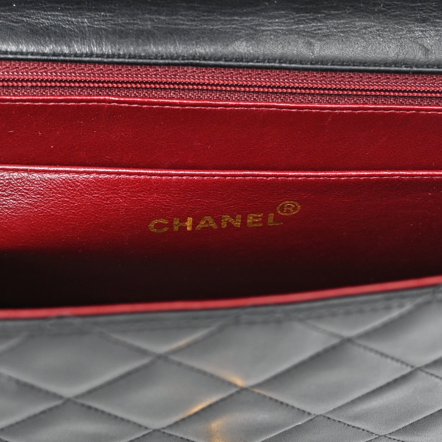 Chanel Lambskin Quilted XL Jumbo Single Flap Black 6 of 10