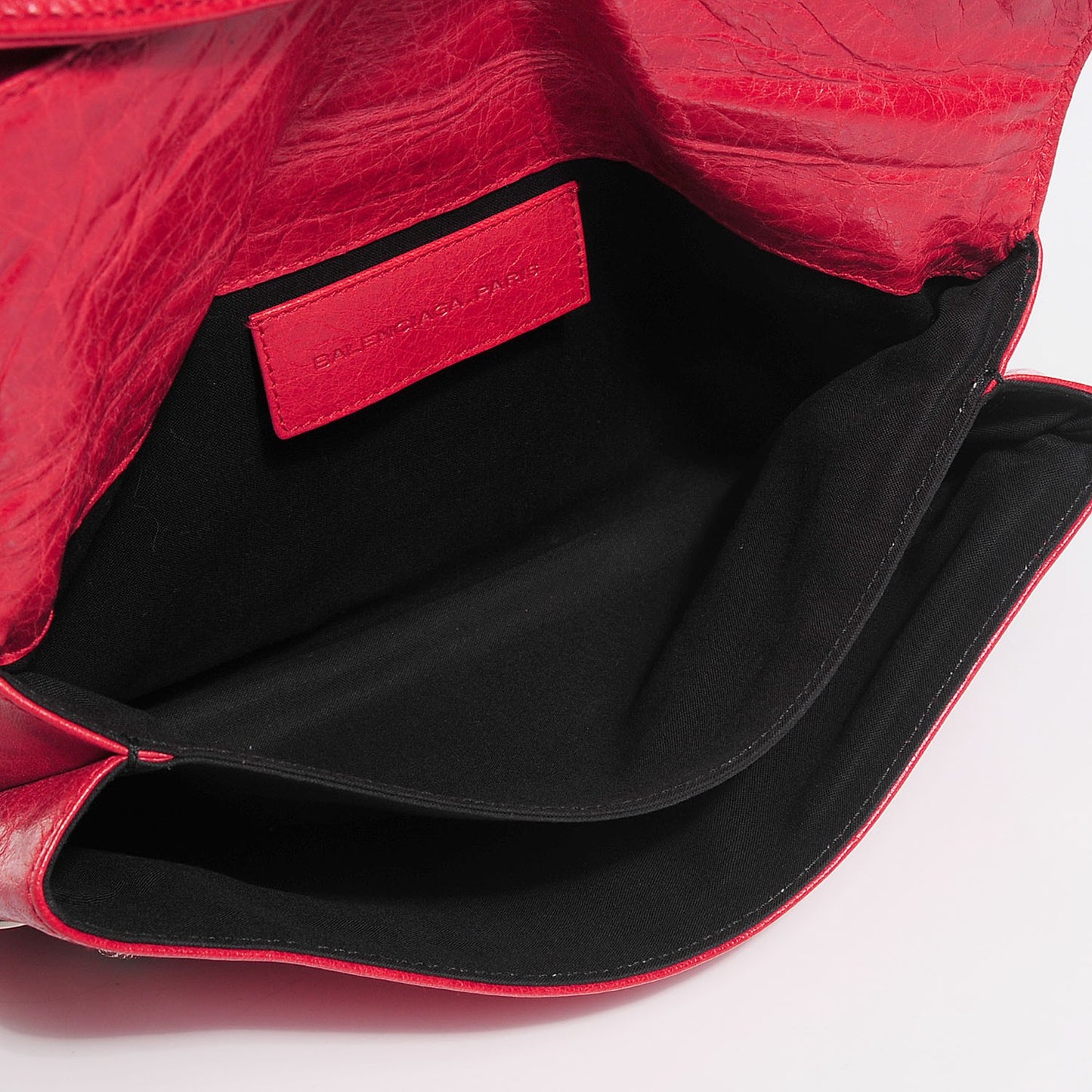 Chevre Giant 21 Silver Hardware Envelope Clutch Tomate