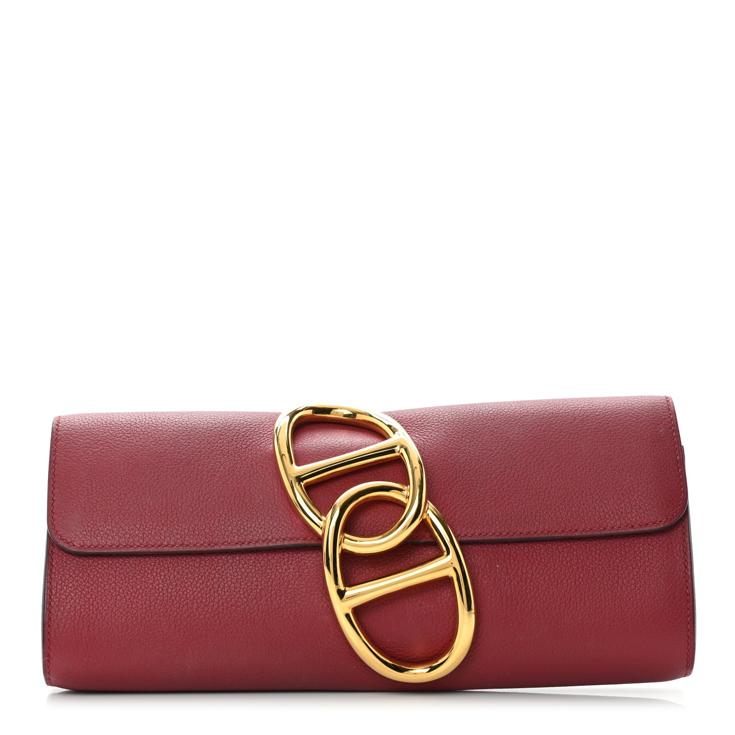 Hermes Evergrain Egee Clutch Rouge H 1 of 10