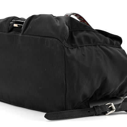 Prada Nylon New Vela Studded Backpack Black Fuoco 8 of 12