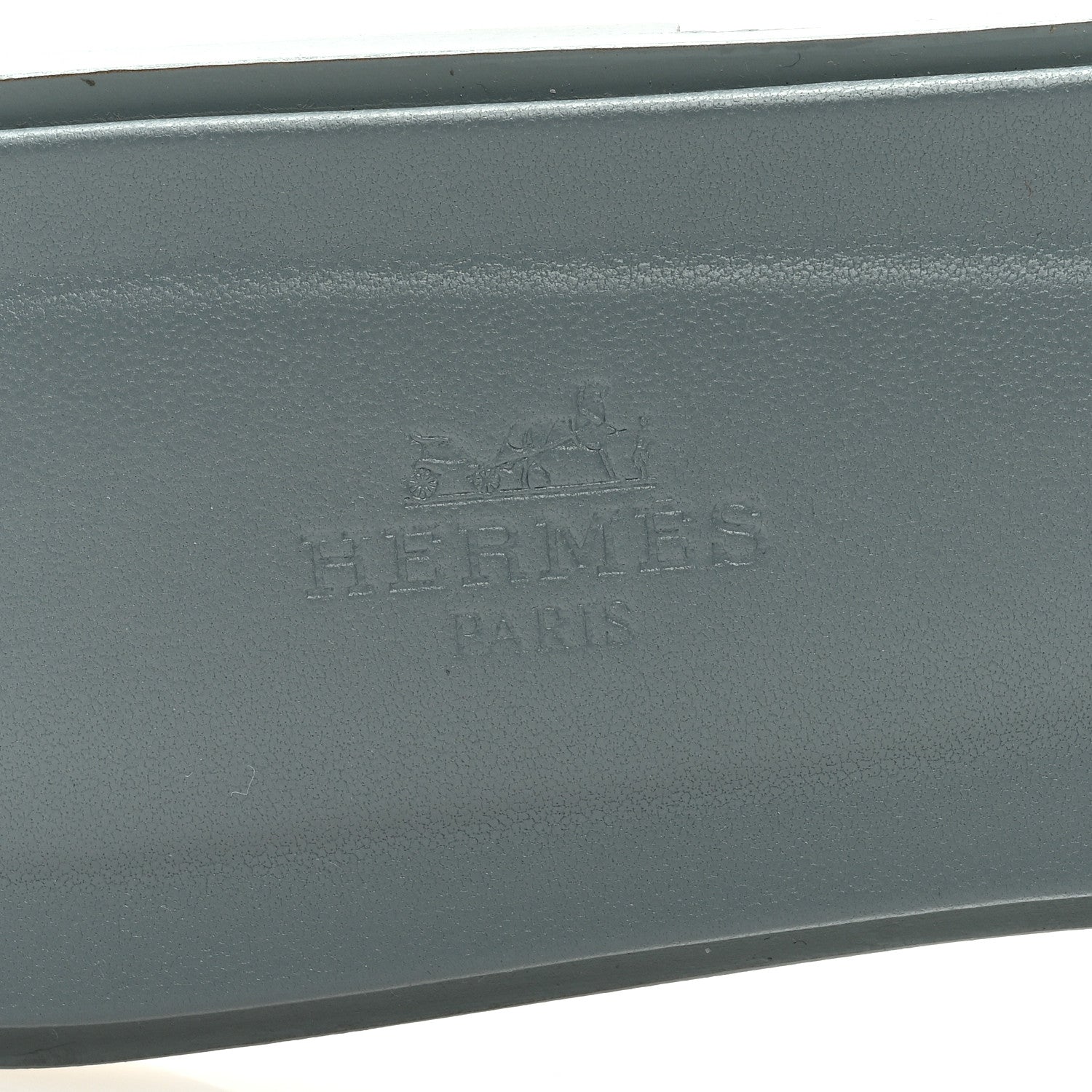 Hermes Epsom Oran Sandals 40 Gris Antarctique 7 of 9