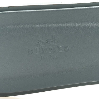 Hermes Epsom Oran Sandals 40 Gris Antarctique 7 of 9