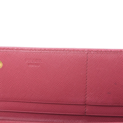 Prada Saffiano Bow Continental Wallet Peonia 6 of 17