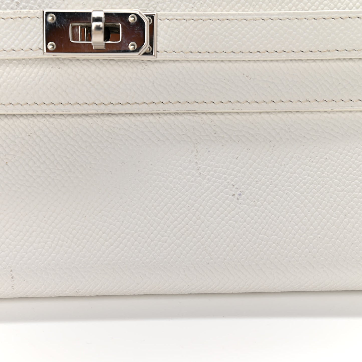 Epsom Kelly Longue Wallet White