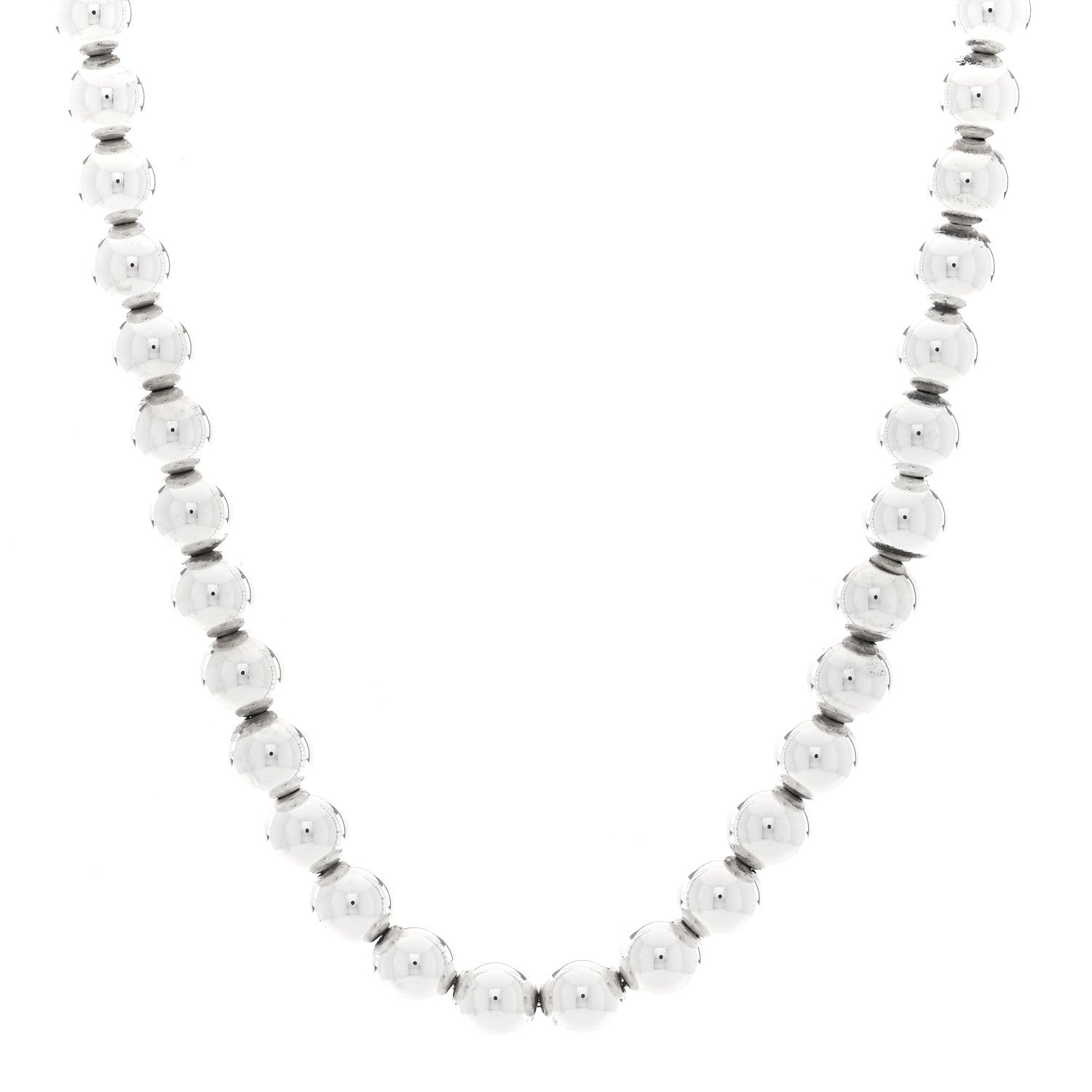 Tiffany Sterling Silver 10mm Hardwear Ball Necklace 1 of 4