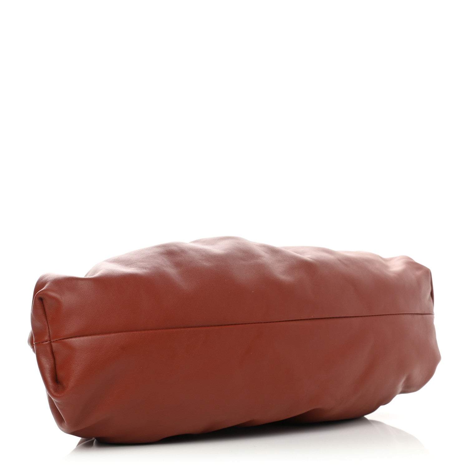 Bottega Veneta Smooth Butter Calf The Pouch Oversized Clutch Rust 4 of 11