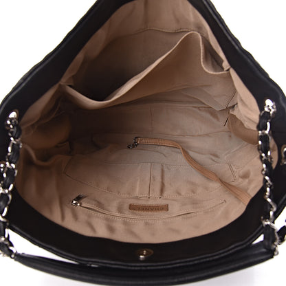 Chanel Caviar Quilted Expandable Zip Shoulder Bag Black 5 of 11