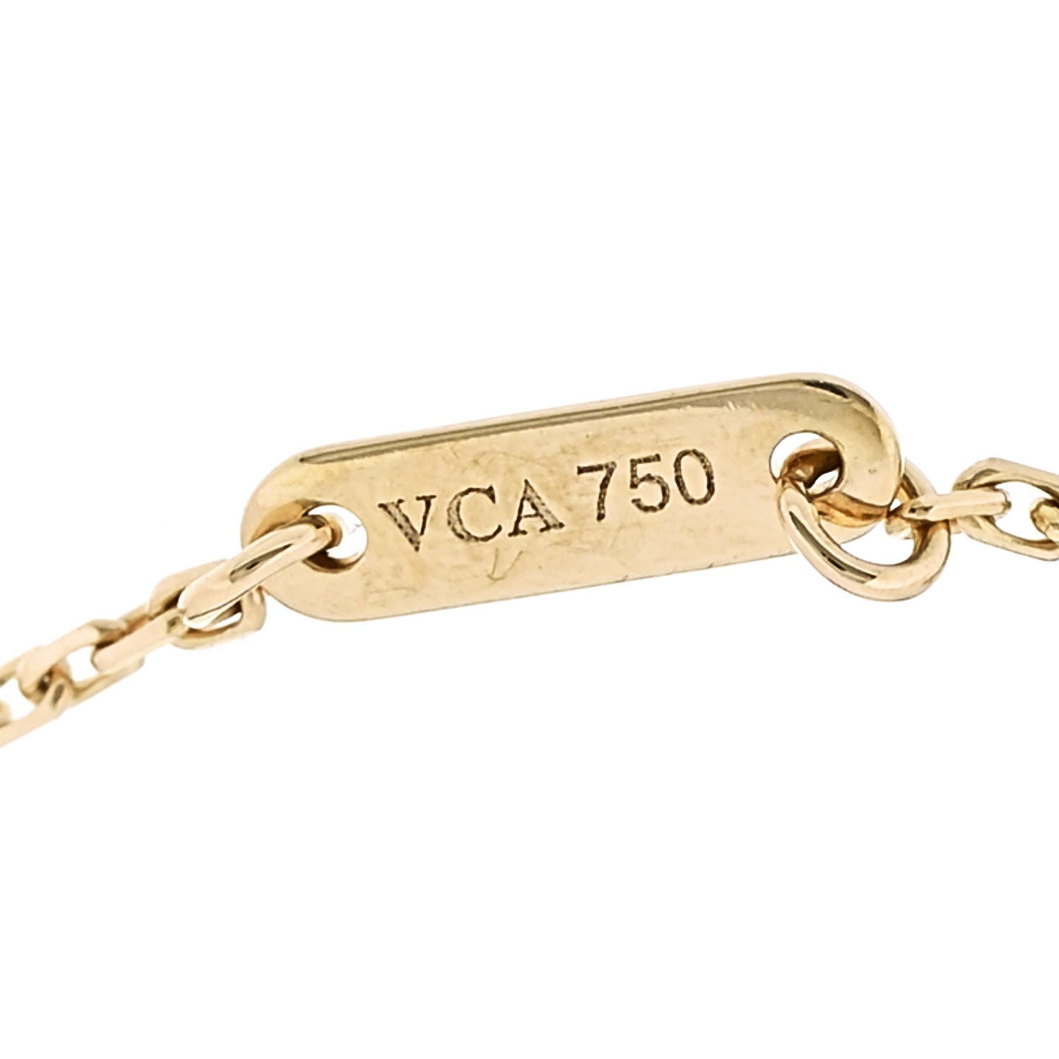 Van Cleef & Arpels 18K Yellow Gold Mother of Pearl Sweet Alhambra Bracelet 4 of 5