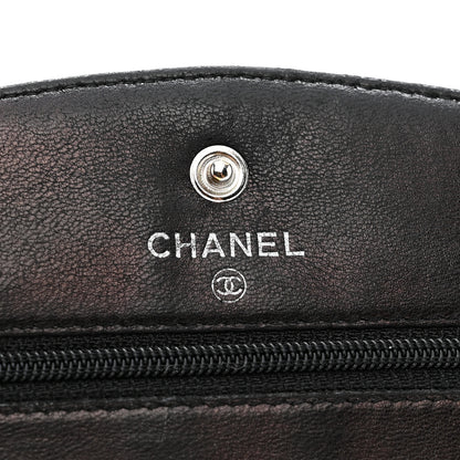 Chanel Caviar Timeless CC Wallet On Chain WOC Black 6 of 18