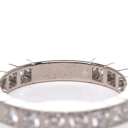 Cartier 18K White Gold Diamond 3mm Lanieres Ring 52 6 4 of 4