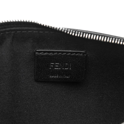 Fendi Vitello Elite Mink Fur Studded Karlito Zip Pouch Black 6 of 6