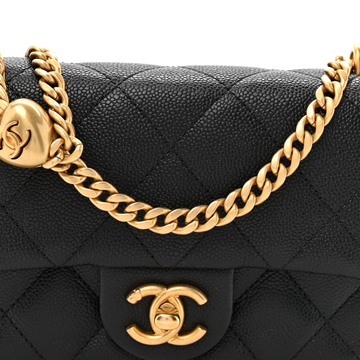 Chanel Caviar Quilted Mini Sweetheart Rectangular Flap Black 8 of 11