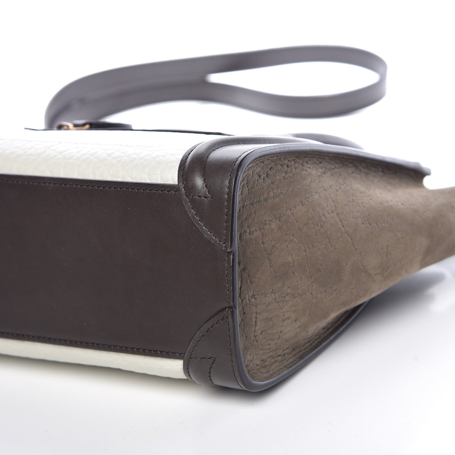 Celine Grained Baby Calfskin Nubuck Nano Tri-Color Luggage Olive 12 of 13