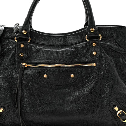 Balenciaga Agneau Classic Gold Hardware City Black 9 of 12