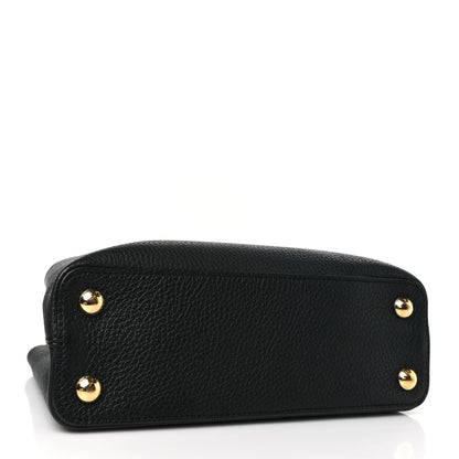 Louis Vuitton Taurillon Capucines BB Black 4 of 8