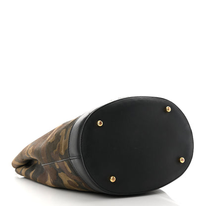 Burberry Calfskin Suede Camouflage Hobo Bag Multicolor 5 of 18