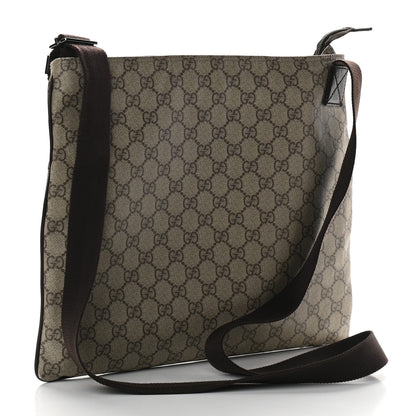 Gucci GG Plus Monogram Medium Flat Messenger Bag Dark Brown 2 of 8