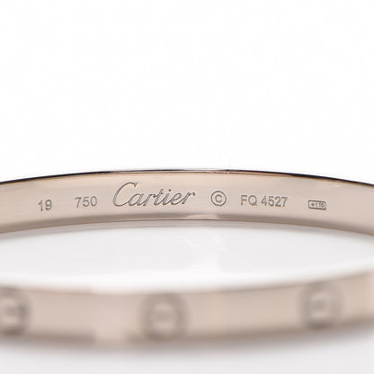 Cartier 18K White Gold LOVE Bracelet 19 3 of 4