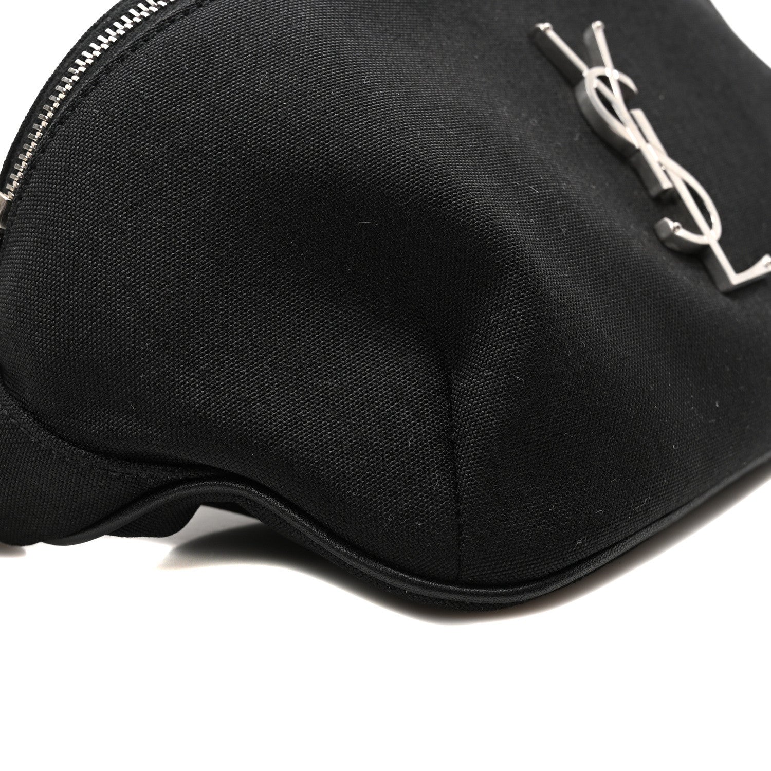 Saint Laurent Canvas Monogram Belt Bag Black 8 of 9
