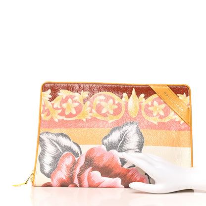 Balenciaga Agneau Floral Print Blanket Pouch Multicolor 2 of 8