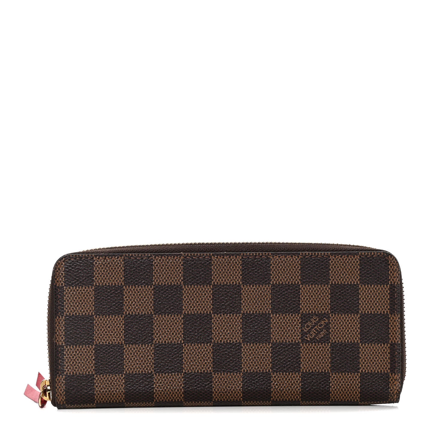 Damier Ebene Clemence Wallet Cherry
